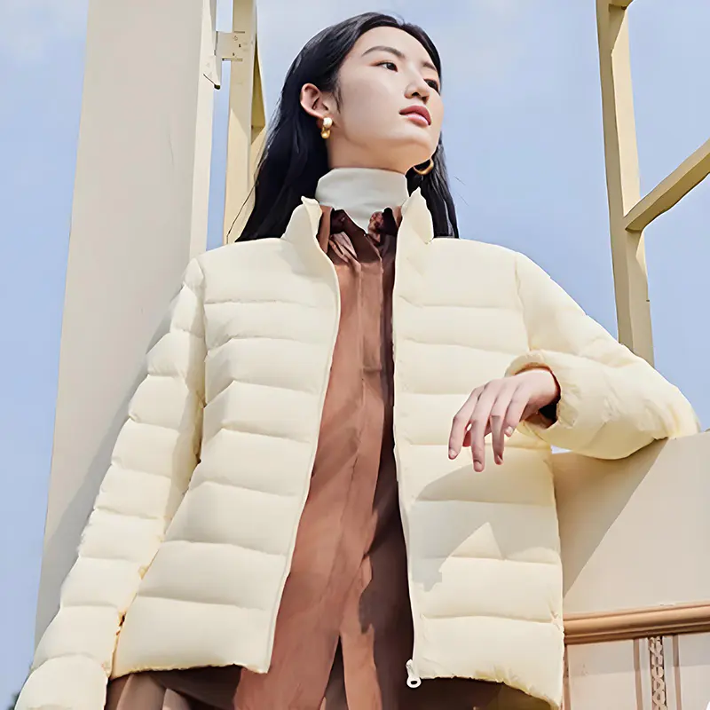 Nadýchaná kačacia páperová trojrozmerná vonkajšia výplň páperového plášťa